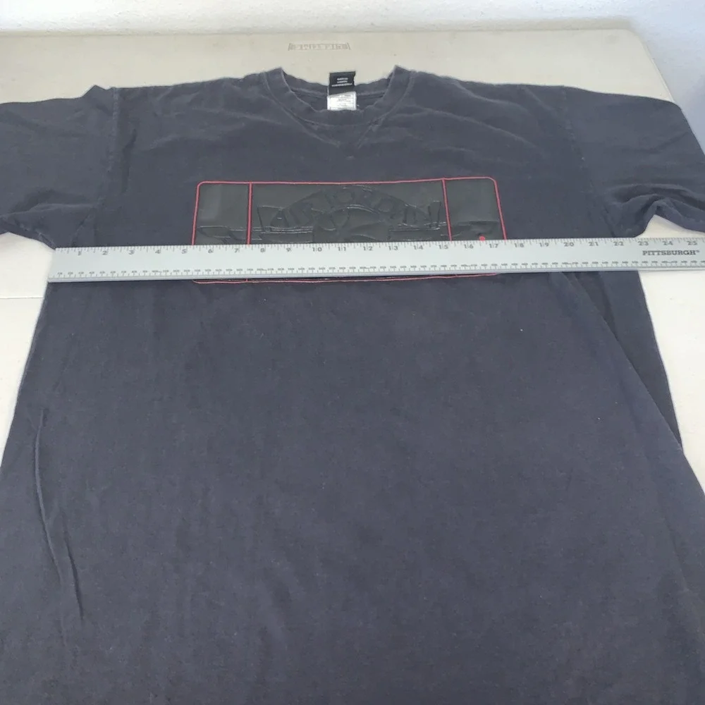 Air Jordan T Shirt Black Red with Black Wings Logo Size‎ Large Basketball Retro